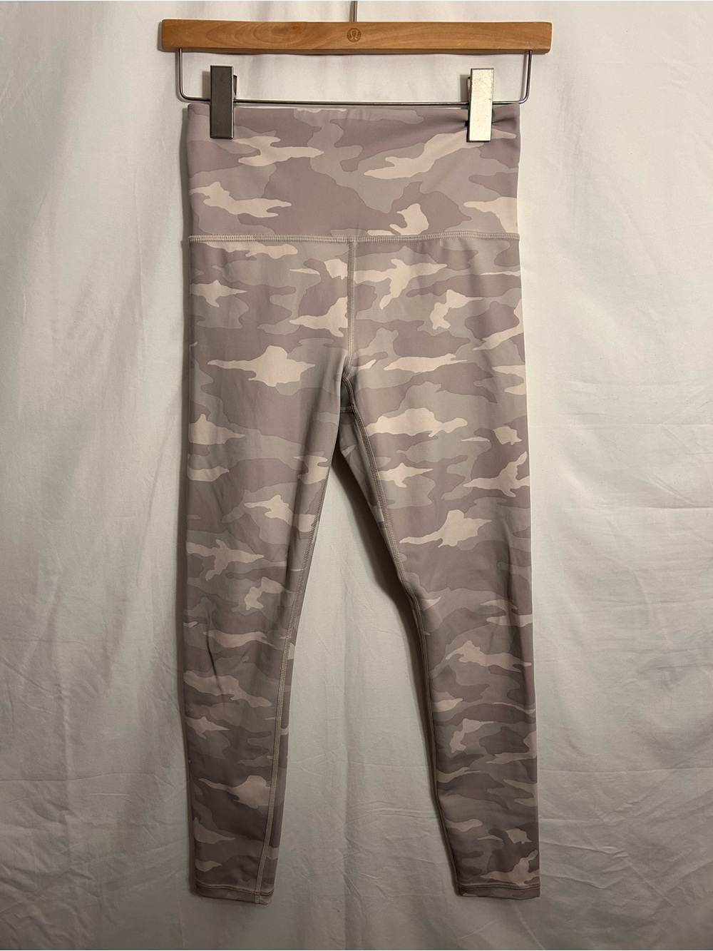 Athleta Camo High-Waist Leggings in Taupe & Light Beige